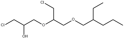1-Chloro-3-[2-chloro-1-[[(2-ethylpentyl)oxy]methyl]ethoxy]-2-propanol 结构式