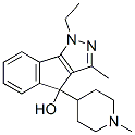 1,4-Dihydro-1-ethyl-3-methyl-4-(1-methyl-4-piperidyl)indeno[1,2-c]pyrazol-4-ol Structure