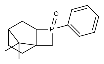 9,9-dimethyl-3-phenyl-3-phosphatricyclo[4.2.1.01,4]nonane 3-oxide 结构式