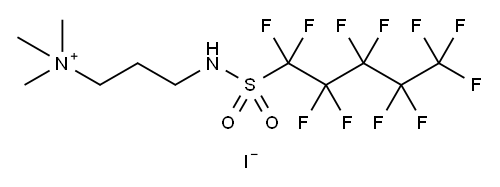 trimethyl-3-[[(undecafluoropentyl)sulphonyl]amino]propylammonium iodide Structure