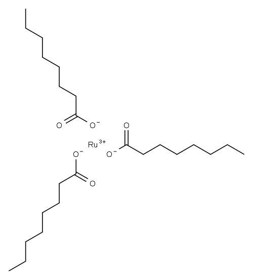 ruthenium(3+) octanoate Structure