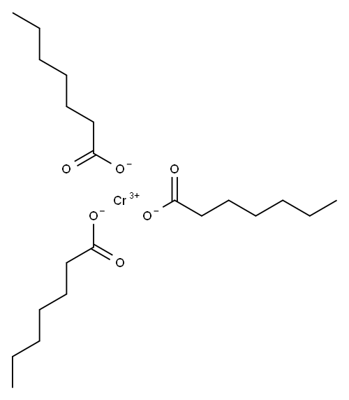 chromium(3+) heptanoate Structure