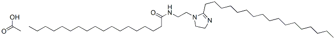 N-[2-(2-heptadecyl-4,5-dihydro-1H-imidazol-1-yl)ethyl]stearamide monoacetate 结构式