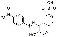 7-hydroxy-8-[(4-nitrophenyl)azo]naphthalene-2-sulphonic acid 结构式