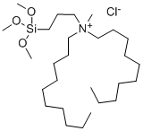 N,N-DIDECYL-N-METHYL-N-(3-TRIMETHOXYSILYLPROPYL)AMMONIUM CHLORIDE Structure