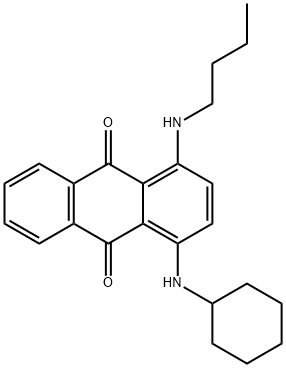 1-(Butylamino)-4-(cyclohexylamino)-9,10-anthracenedione 结构式