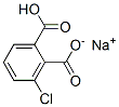 sodium hydrogen 3-chlorophthalate 结构式