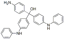 4-amino-4',4''-dianilinotrityl alcohol Structure