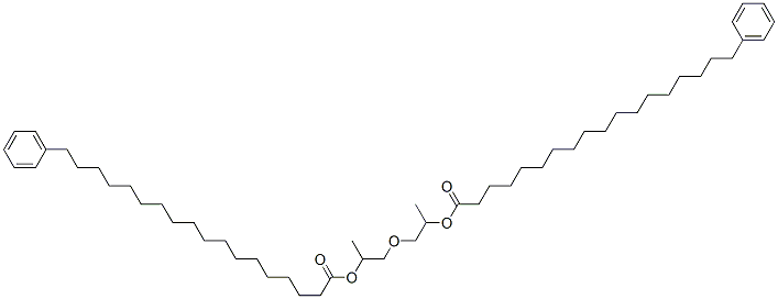 oxybis(methyl-2,1-ethanediyl) bis(phenyloctadecanoate) 结构式