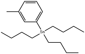 三丁基(3-甲基苯基)锡 结构式