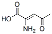 2-Pentenoic acid, 2-amino-4-oxo- (9CI) 结构式