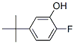 Phenol,  5-(1,1-dimethylethyl)-2-fluoro- Structure