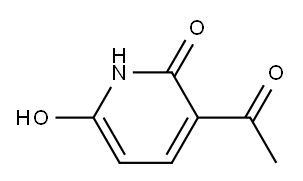 2(1H)-Pyridinone, 3-acetyl-6-hydroxy- (9CI) Structure