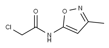 2-氯-N-(3-甲基-1,2-噁唑-5-基)乙酰胺 结构式