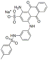 1-Amino-9,10-dihydro-4-[[3-[[(4-methylphenyl)sulfonyl]amino]phenyl]amino]-9,10-dioxo-2-anthracenesulfonic acid sodium salt|