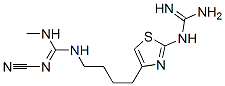 2-guanidino-4-(4-(2-cyano-3-methylguanidino)butyl)thiazole 结构式