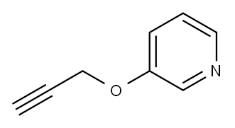 3-(2-丙炔氧基)吡啶, 69022-70-4, 结构式