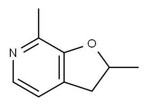 2,3-二氢-2,7二甲基呋喃并[2,3-C]吡啶 结构式