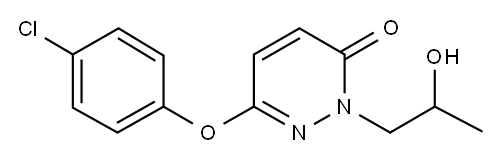 2-(2-Hydroxypropyl)-6-(4-chlorophenoxy)-3-pyridazinone Structure