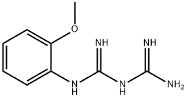 1-(二氨基亚甲基)-2-(2-甲氧苯基)胍, 69025-51-0, 结构式
