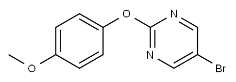 5-BROMO-2-(4-METHOXYPHENOXY)PYRIMIDINE Structure