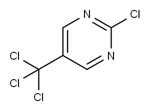 Pyrimidine, 2-chloro-5-(trichloromethyl)- (9CI) Structure