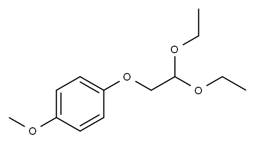 4-甲氧苯氧基乙醛二乙基缩醛 结构式