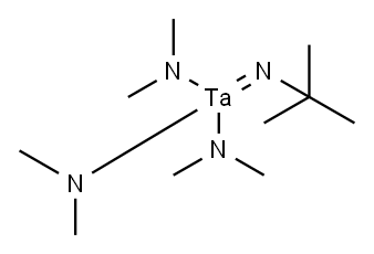 叔丁酯亚氨基(二甲氨基)钽(V) 结构式