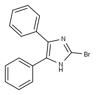 2-BROMO-4,5-DIPHENYL-1H-IMIDAZOLE 结构式