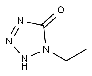 1-乙基-1,4-二氢-5H-四唑-5-酮 结构式