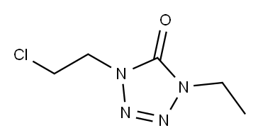 1-(2-chloroethyl)-4-ethyl-1,4-dihydro-5H-tetrazol-5-one|