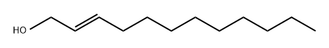 反-2-十二烯-1-醇, 69064-37-5, 结构式