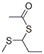 Thioacetic acid S-[1-(methylthio)propyl] ester Structure