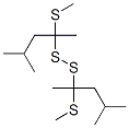 Methyl[3-methyl-1-(methylthio)butyl] persulfide Structure