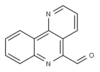 苯并[H][1,6]萘啶-5-甲醛 结构式