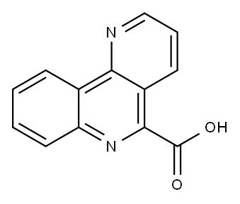 BENZO[H][1,6]NAPHTHYRIDINE-5-CARBOXYLIC ACID 结构式
