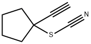 Thiocyanic acid, 1-ethynylcyclopentyl ester (9CI) Structure