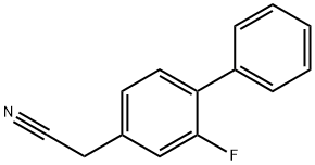 2-FLUORO-(1,1BIPHENYL)-4-ACETONITRILE 结构式