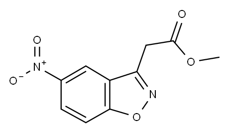METHYL 2-(5-NITROBENZO[D]ISOXAZOL-3-YL)ACETATE 结构式