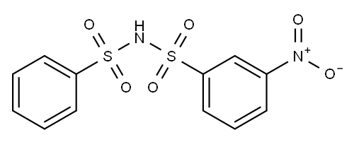 3-Nitro-N-(phenylsulfonyl)benzenesulfonamide 结构式