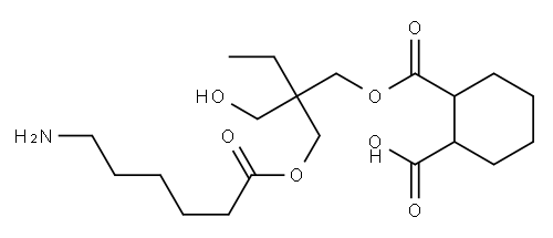 [2-[[(6-amino-1-oxohexyl)oxy]methyl]-2-(hydroxymethyl)butyl] hydrogen cyclohexane-1,2-dicarboxylate Structure