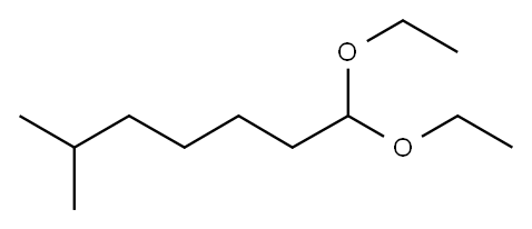 异辛醛的二乙缩醛 结构式