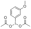 双(乙酸根合-O)(3-甲氧)碘 结构式