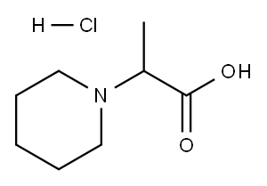 2-哌啶子基丙酸盐酸盐 结构式