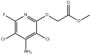 [(4-氨基-3,5-二氯-6-氟吡啶-2-基)氧基]乙酸 甲酯, 69184-17-4, 结构式