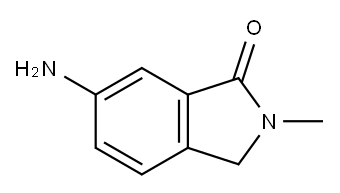 6-氨基-2-甲基异吲哚啉-1-酮 结构式
