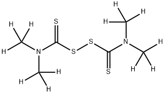 福美双-D12/二硫化四甲基秋兰姆-D12, 69193-86-8, 结构式