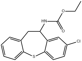 8-Chloro-10-[(ethoxycarbonyl)amino]-10,11-dihydrodibenzo[b,f]thiepin 结构式