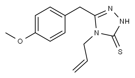 4-烯丙基-5-(4-甲氧基-苄基)-4H-[1,2,4]三唑-3-硫醇 结构式