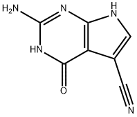 3H-Pyrrolo[2,3-d]pyrimidine-5-carbonitrile, 2-amino-4,7-dihydro-4-oxo- Structure